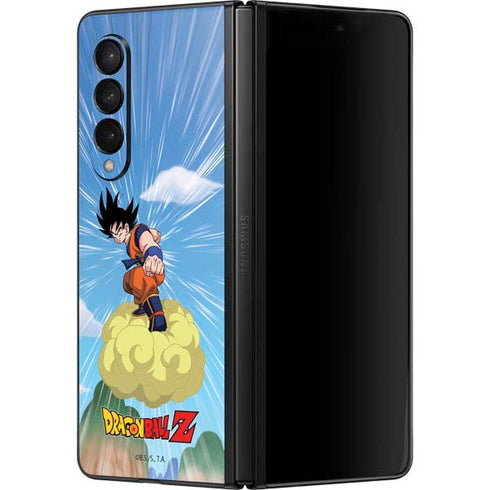 Dragon Ball Z Goku and Nimbus Galaxy Z Fold3 5G Skin