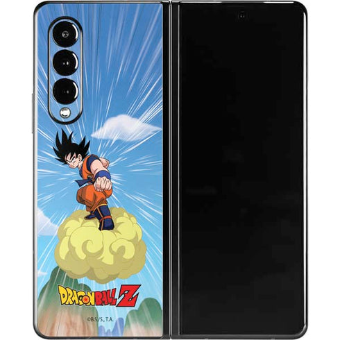 Dragon Ball Z Goku and Nimbus Galaxy Z Fold3 5G Skin