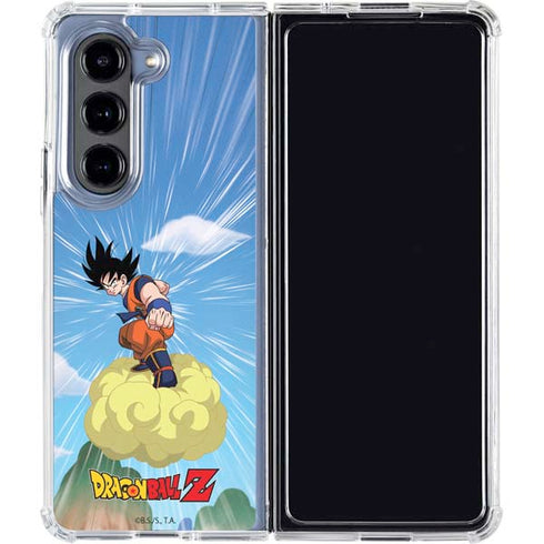 Dragon Ball Z Goku and Nimbus Galaxy Z Fold5 5G Clear Case