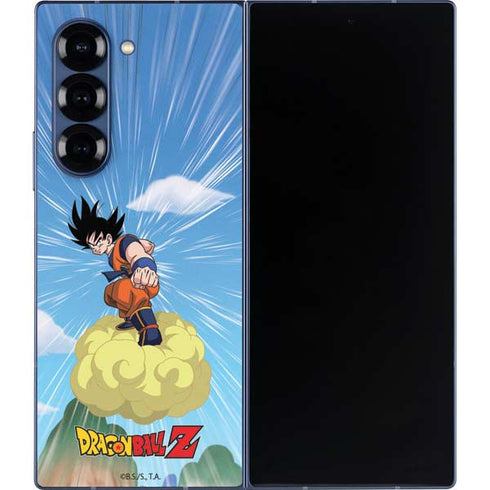 Dragon Ball Z Goku and Nimbus Galaxy Z Fold6 Skin