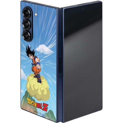 Dragon Ball Z Goku and Nimbus Galaxy Z Fold6 Skin