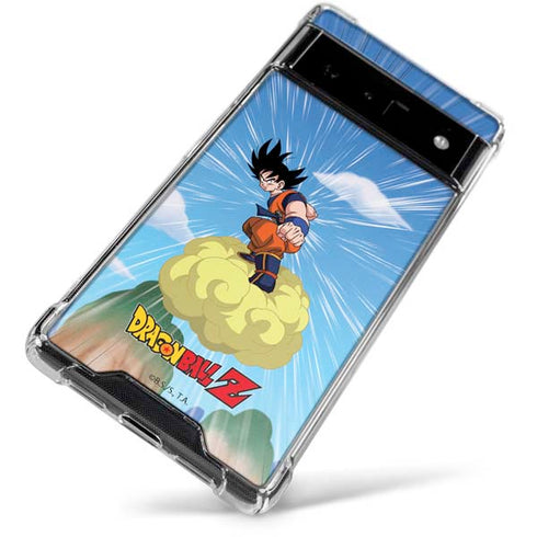 Dragon Ball Z Goku and Nimbus Google Pixel 6 Clear Case