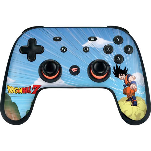 Dragon Ball Z Goku and Nimbus Google Stadia Controller Skin