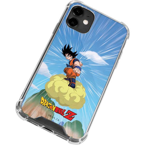 Dragon Ball Z Goku and Nimbus iPhone 12 Clear Case