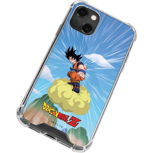 Dragon Ball Z Goku and Nimbus iPhone 13 Mini Clear Case