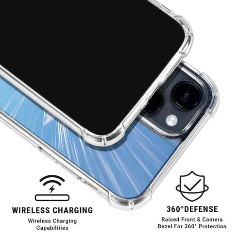 Dragon Ball Z Goku and Nimbus iPhone 14 Plus Clear Case