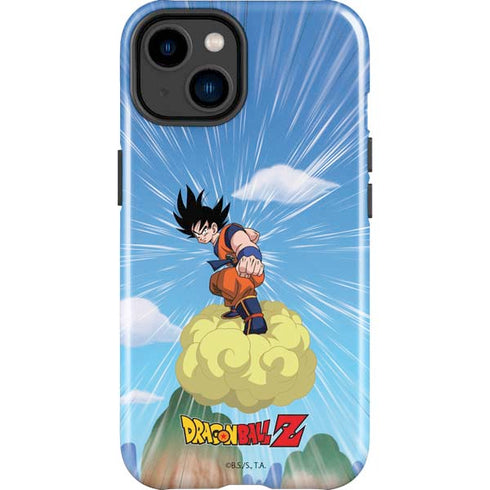 Dragon Ball Z Goku and Nimbus iPhone 14 Plus Impact Case