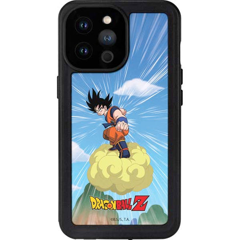 Dragon Ball Z Goku and Nimbus iPhone 14 Pro Max Waterproof Case
