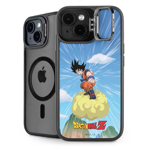 Dragon Ball Z Goku and Nimbus iPhone 15 Kickstand Case