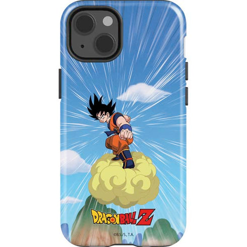 Dragon Ball Z Goku and Nimbus iPhone 15 Plus Impact Case