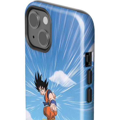 Dragon Ball Z Goku and Nimbus iPhone 15 Plus Impact Case