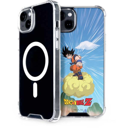 Dragon Ball Z Goku and Nimbus iPhone 15 Plus MagSafe Case
