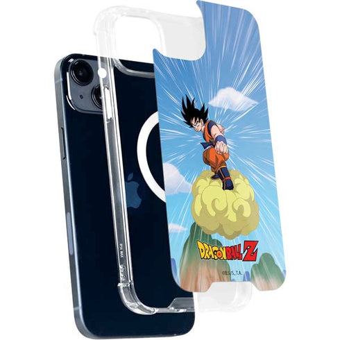 Dragon Ball Z Goku and Nimbus iPhone 15 Plus MagSafe Case