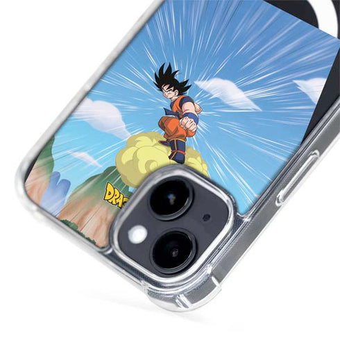Dragon Ball Z Goku and Nimbus iPhone 15 Plus MagSafe Case