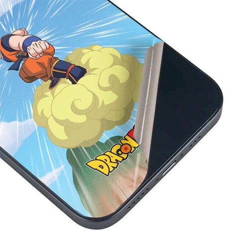 Dragon Ball Z Goku and Nimbus iPhone 15 Plus Skin