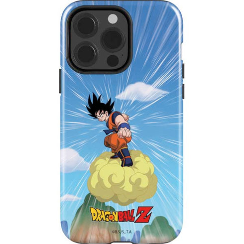 Dragon Ball Z Goku and Nimbus iPhone 15 Pro Impact Case