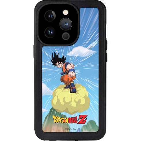 Dragon Ball Z Goku and Nimbus iPhone 15 Pro Waterproof Case