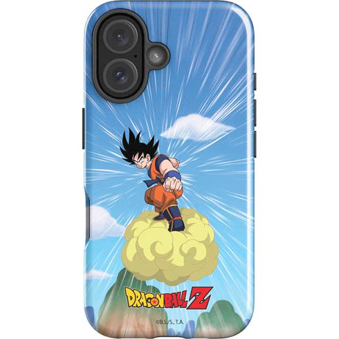 Dragon Ball Z Goku and Nimbus iPhone 16 Plus Impact Case