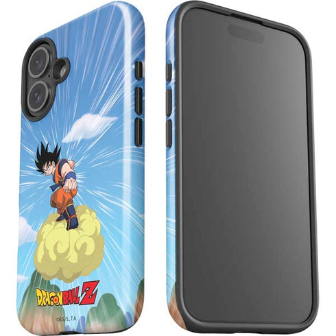 Dragon Ball Z Goku and Nimbus iPhone 16 Plus Impact Case