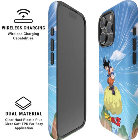 Dragon Ball Z Goku and Nimbus iPhone 16 Pro Max Magsafe Impact Case