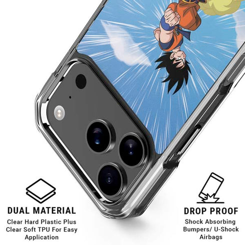 Dragon Ball Z Goku and Nimbus iPhone 18 Pro Clear Case