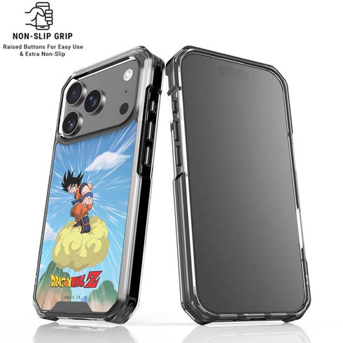 Dragon Ball Z Goku and Nimbus iPhone 18 Pro Clear Case