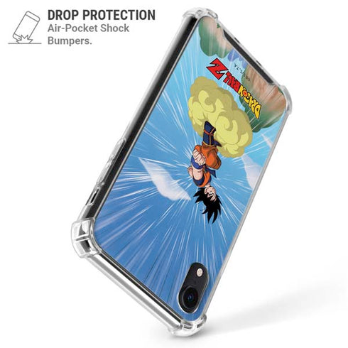 Dragon Ball Z Goku and Nimbus iPhone XR Clear Case