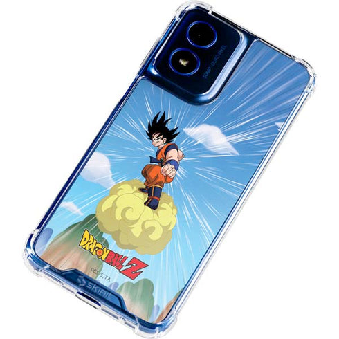 Dragon Ball Z Goku and Nimbus Moto G 5G (2024) Clear Case