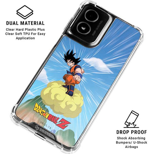 Dragon Ball Z Goku and Nimbus Moto G Power 5G (2024) Clear Case