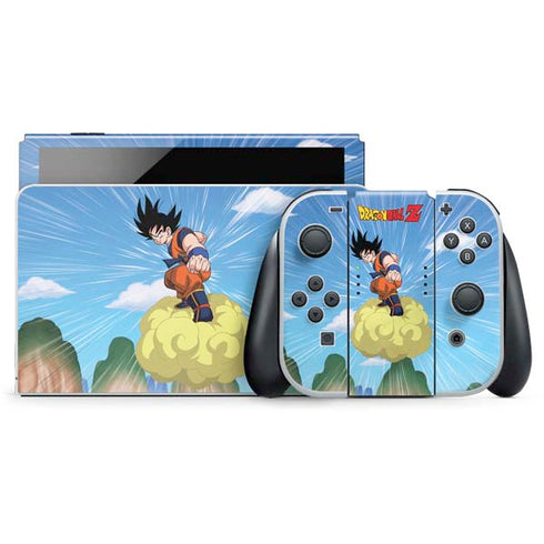 Dragon Ball Z Goku and Nimbus Nintendo Switch OLED (2021) Skin