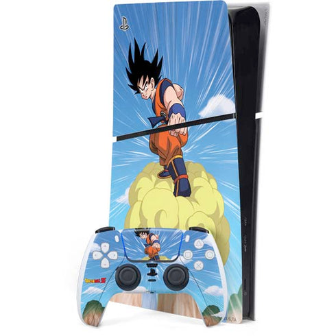 Dragon Ball Z Goku and Nimbus PS5 Slim Digital Edition Bundle Skin