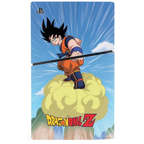 Dragon Ball Z Goku and Nimbus PS5 Slim Digital Edition Console Skin