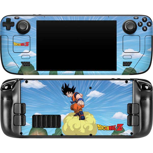 Dragon Ball Z Goku and Nimbus Steam Deck Handheld Gaming Computer OLED Skin