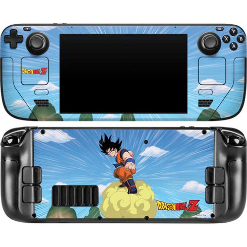 Dragon Ball Z Goku and Nimbus Steam Deck Handheld Gaming Computer Skin