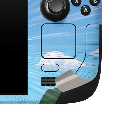 Dragon Ball Z Goku and Nimbus Steam Deck Handheld Gaming Computer Skin