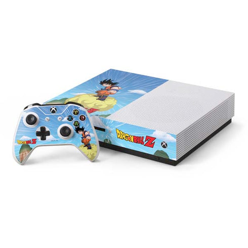 Dragon Ball Z Goku and Nimbus Xbox One S Console and Controller Bundle Skin