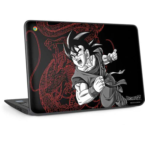 Dragon Ball Z Goku and Shenron HP Chromebook Skin