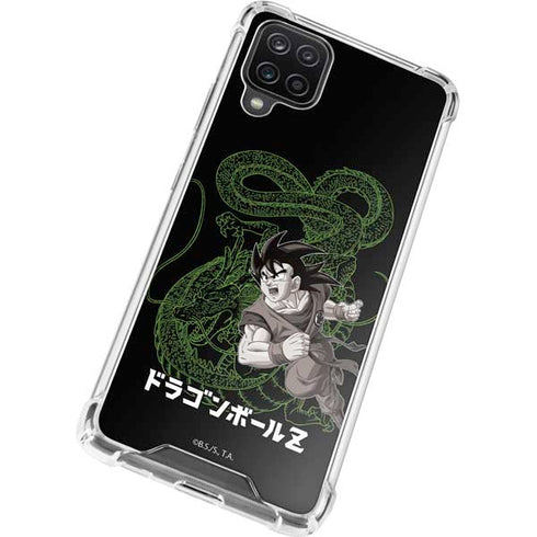 Dragon Ball Z Goku and Shenron Galaxy A12 Clear Case