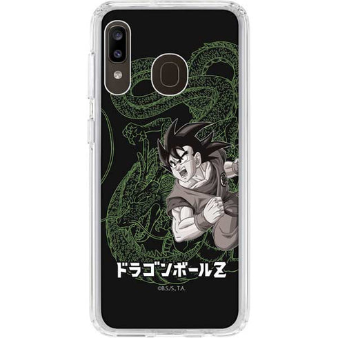Dragon Ball Z Goku and Shenron Galaxy A20 Clear Case