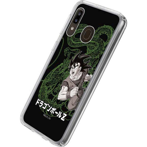 Dragon Ball Z Goku and Shenron Galaxy A20 Clear Case