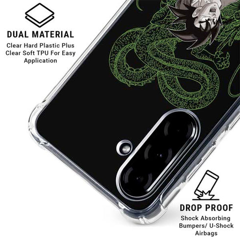 Dragon Ball Z Goku and Shenron Galaxy A36 5G Clear Case
