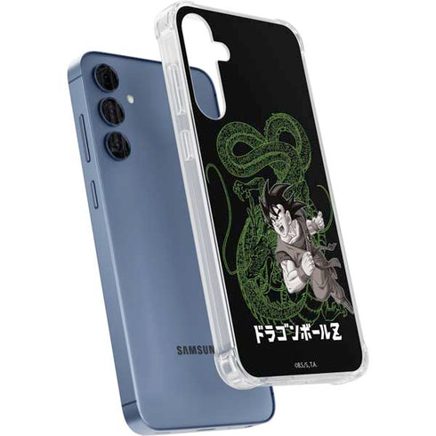 Dragon Ball Z Goku and Shenron Galaxy A55 5G Clear Case