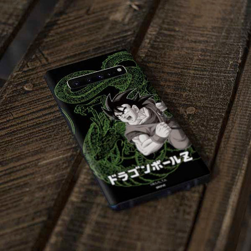Dragon Ball Z Goku and Shenron Galaxy S10 Skin