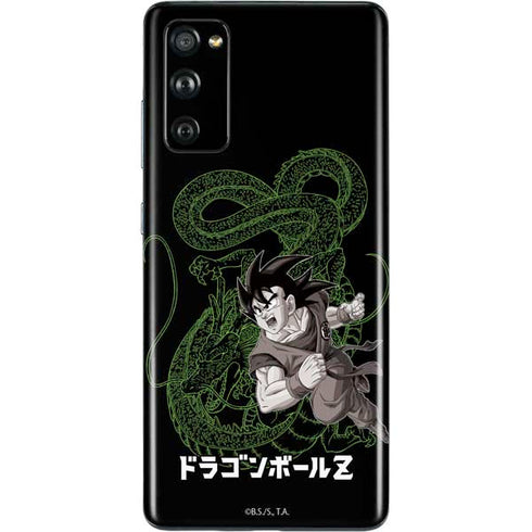 Dragon Ball Z Goku and Shenron Galaxy S20 Fan Edition Skin