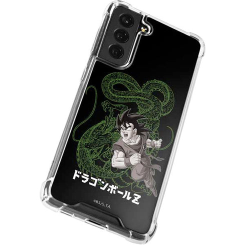 Dragon Ball Z Goku and Shenron Galaxy S21 FE Clear Case