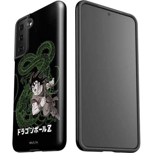 Dragon Ball Z Goku and Shenron Galaxy S21 FE Pro Case
