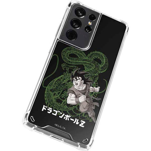 Dragon Ball Z Goku and Shenron Galaxy S21 Ultra 5G Clear Case