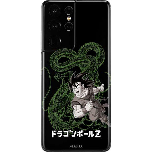 Dragon Ball Z Goku and Shenron Galaxy S21 Ultra 5G Skin