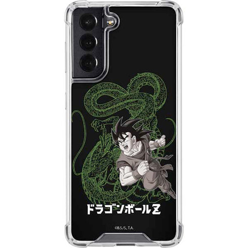 Dragon Ball Z Goku and Shenron Galaxy S22 Clear Case