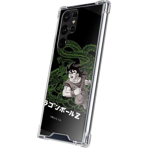 Dragon Ball Z Goku and Shenron Galaxy S22 Ultra Clear Case